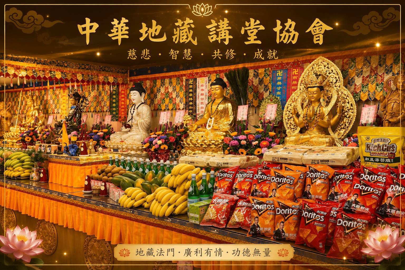 法會供養與佛壇
